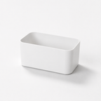 Wall Mounted Storage Box, Adhesive No Drill Bathroom Organizer Shelf for Vanity, Shower and Toothbrush Storage, Small or Large, White or Grey