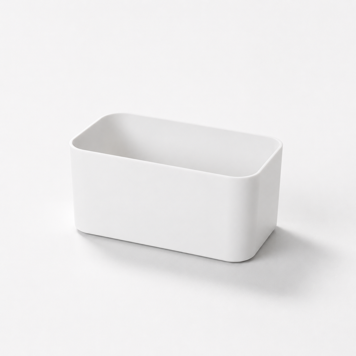 Wall Mounted Storage Box, Adhesive No Drill Bathroom Organizer Shelf for Vanity, Shower and Toothbrush Storage, Small or Large, White or Grey