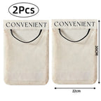 Plastic Bag Holder, Wall Mounted Grocery Bag Dispenser and Storage Organizer for Kitchen, Self Adhesive No Drill, 22 x 30cm, 1, 2 or 5 Pack