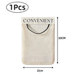 Plastic Bag Holder, Wall Mounted Grocery Bag Dispenser and Storage Organizer for Kitchen, Self Adhesive No Drill, 22 x 30cm, 1, 2 or 5 Pack