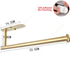 Toilet Paper Holder, No Drill Adhesive Stainless Steel Toilet Roll Holder for Bathroom Wall, Screw Mount Option, Fits Rolls up to 30cm, Silver or Black