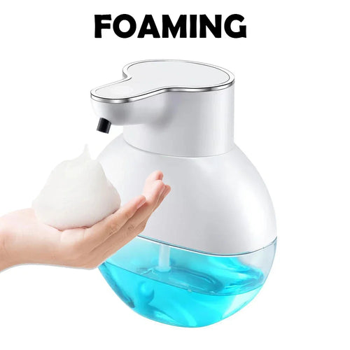 Automatic Soap Dispenser, Touchless Motion Sensor Hand Soap Dispenser for Bathroom and Kitchen, USB Rechargeable, 400ml, IPX5 Water Resistant, Foam or Gel