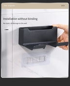 Hair Dryer Holder, Wall Mounted Hair Tool Organizer for Straighteners and Curling Irons, Bathroom Vanity Storage Shelf, Small or Large, White, Grey or Black