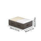 Under Bed Storage Bag with Clear Window, Foldable Underbed Organizer for Clothes, Blankets and Bedding, Small or Large Size, 1 or 2 Pack