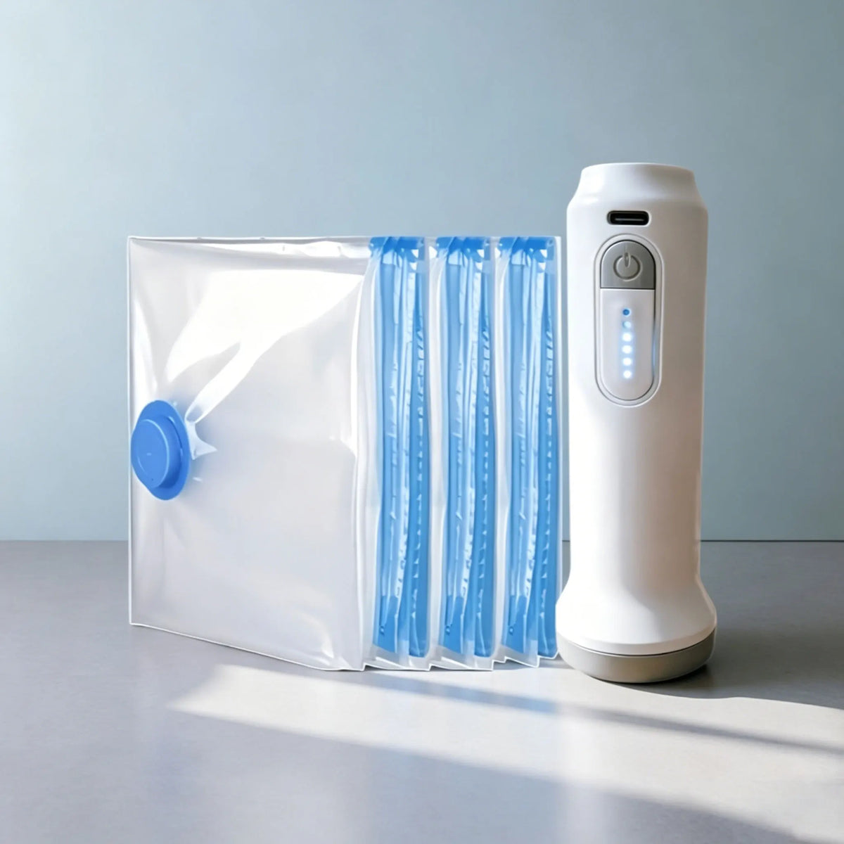Vacuum storage bags with electric pump, 4-piece set