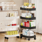 3-tier rolling storage cart with wheels for laundry room
