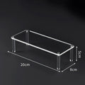Display Riser Stand, Clear Tiered Shelf Organizer for Countertop, Vanity and Retail Display, Freestanding, No Assembly Required, 1 to 5 Tier Options, Clear Plastic