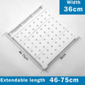 Closet Shelf Divider, Adjustable Wall Mounted Wardrobe Shelf Organizer, No Drill Closet Storage Rack, Holds up to 20kg, 24 or 36cm Wide, White