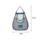 Hanging Fruit and Vegetable Storage Bag, Mesh Produce Basket for Kitchen and Pantry, Breathable Hanging Produce Organizer, Space Saving, Single or Double Bag