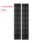 Over the Door Shoe Organizer, Hanging Shoe Rack with 14 or 24 Pockets for Closet, Dorm and Bedroom, No Drill Door Storage, White, Grey or Black