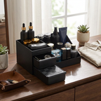 Bathroom Countertop Organizer With Drawers Cologne Organizer For Men, Cologne Holder For Dresser, Perfume Stand