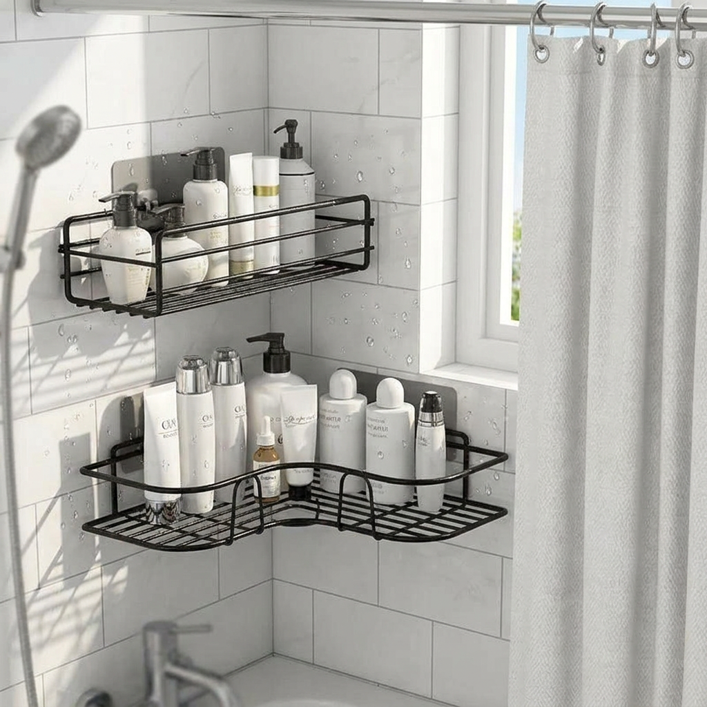 Bathroom Supplies Floating Wall Shelf Metal Organizer Cart Bathroom Shower Curtain Kitchen Storage Organizers Chest of Drawers