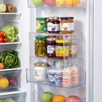 Refrigerator Organizers Storage Rack Fridge Layered Separator Shelves Transparent Desktop Stand Save Space Kitchen Accessories