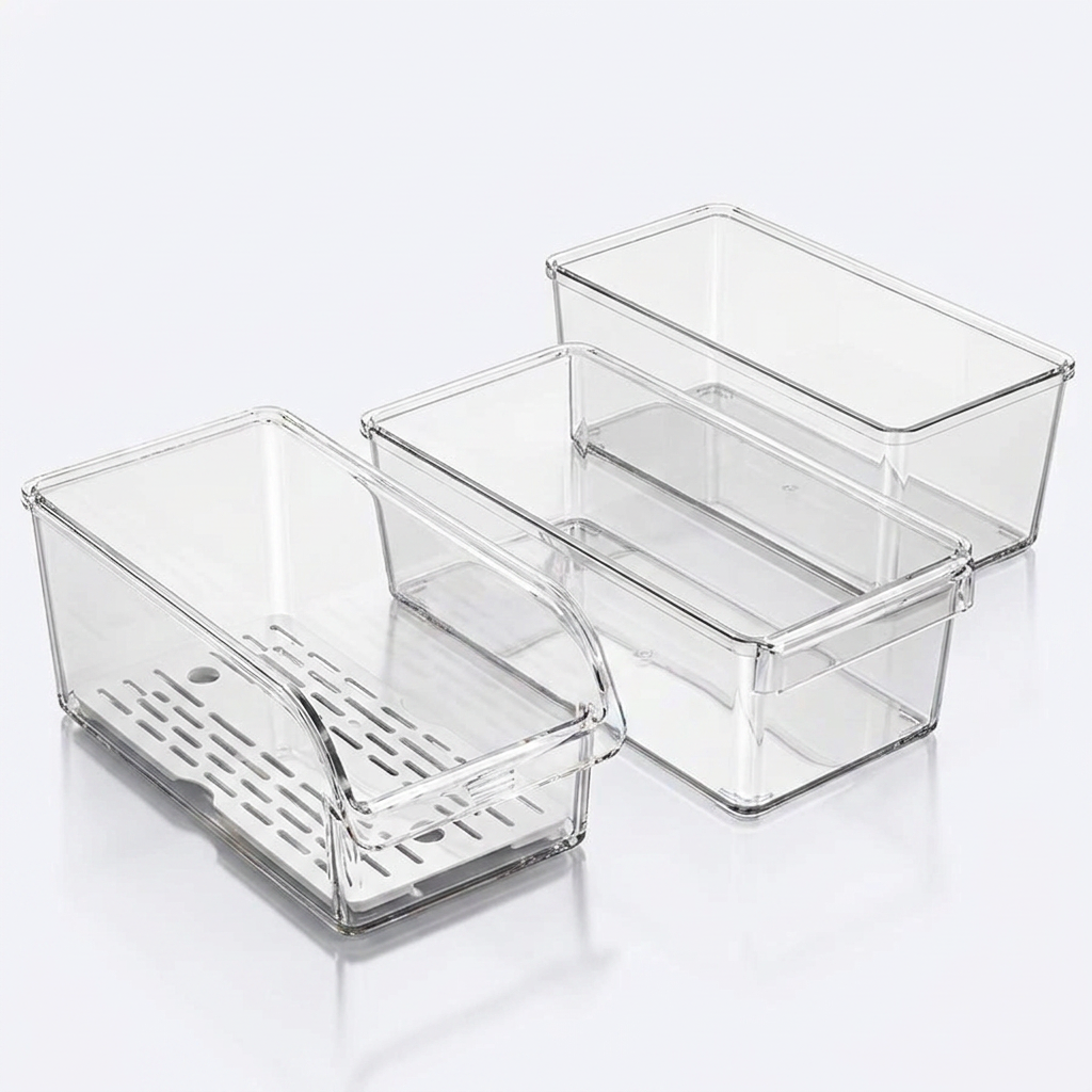 Clear Fridge Organizer - clean studio product photo