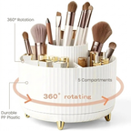 360° Rotating Makeup Organizer - benefit callouts