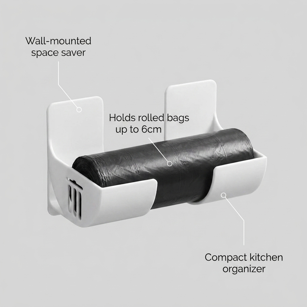 Wall Mounted Trash Bags Holder - benefit callouts