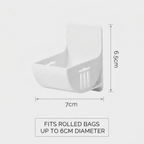 Wall Mounted Trash Bags Holder - dimensions infographic