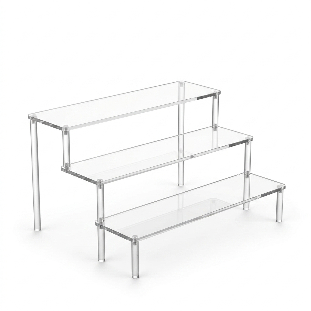 Acrylic Display Risers - clean studio product photo