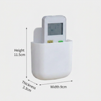 Wall Mounted Remote Control Storage Box - dimensions infographic