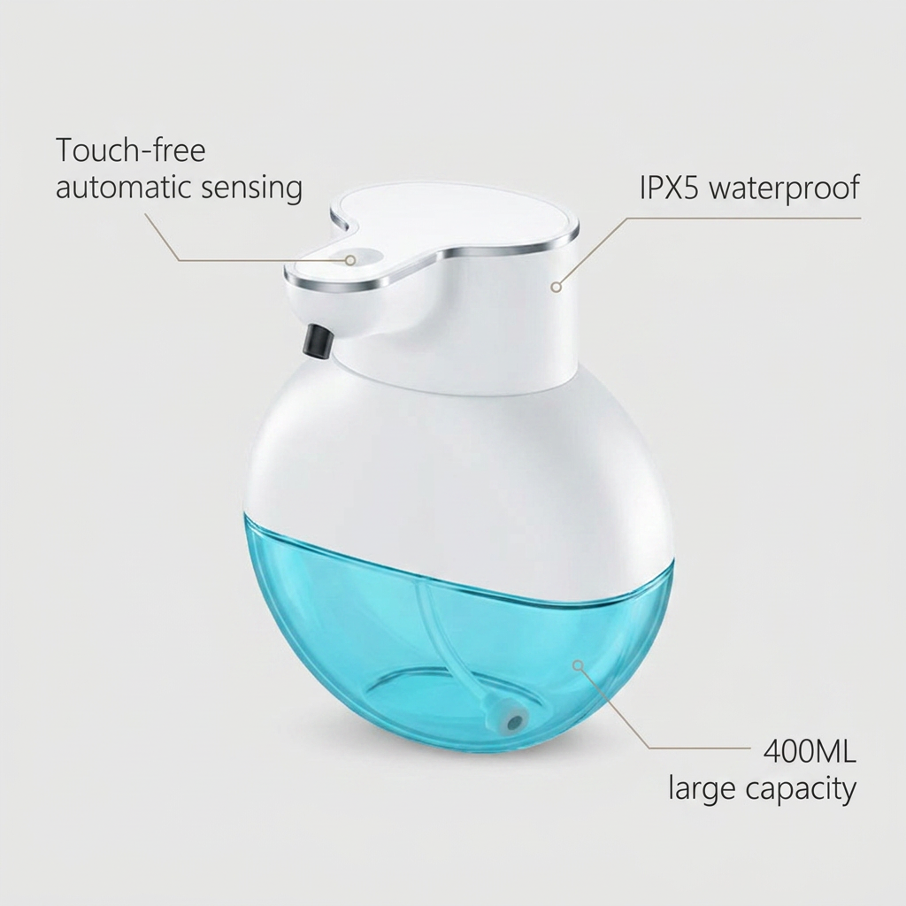 Smart Automatic Soap Foam Dispenser - benefit callout infographic