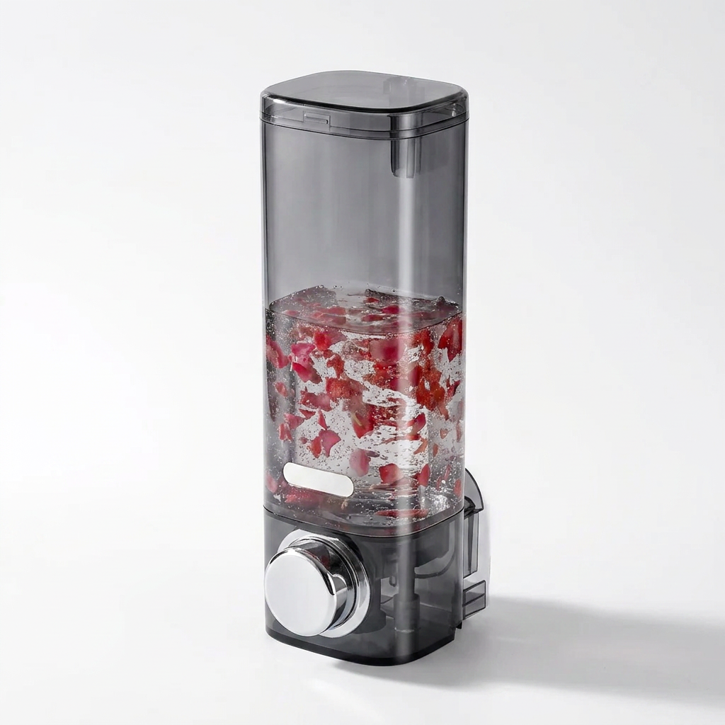 Wall Mounted Soap Dispenser No-Drill - clean studio product shot