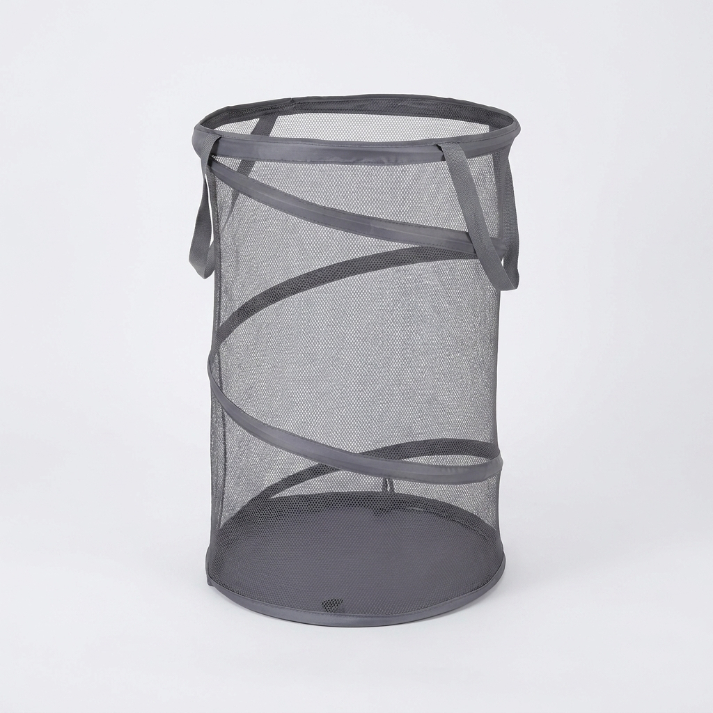 Folding Dirty Laundry Sorting Basket - clean studio product shot