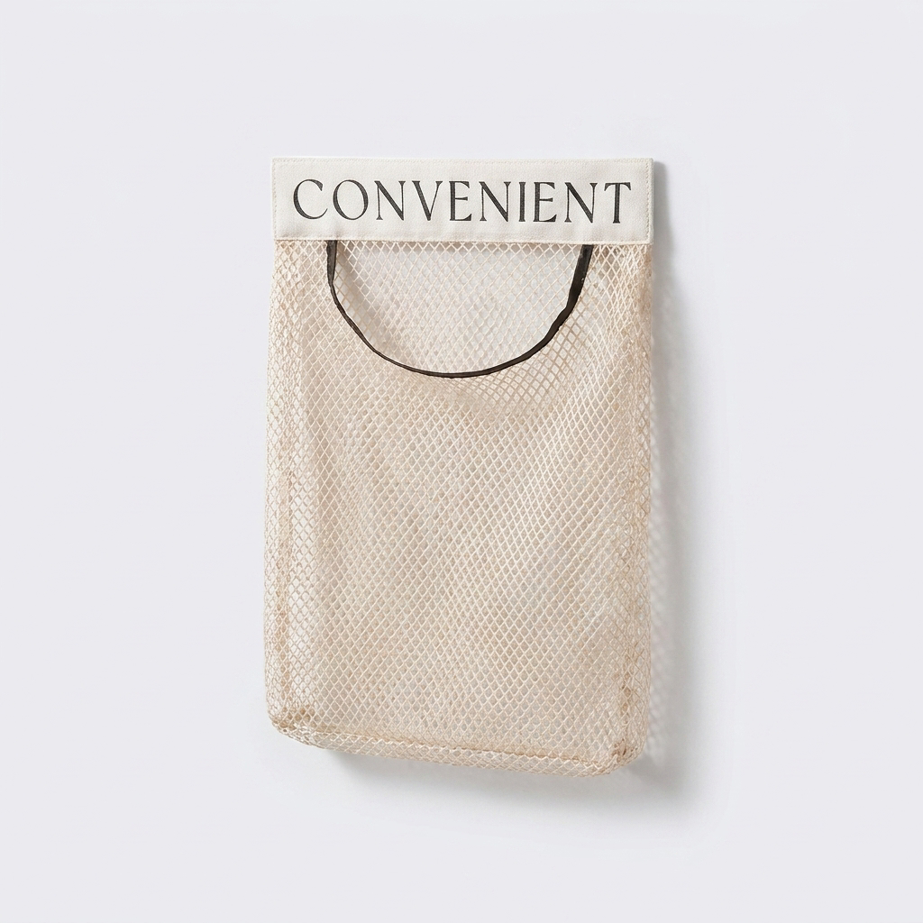 Sundries Bag Storage Wall Mount Mesh - clean studio product shot
