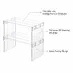 Refrigerator Organizers Storage Rack - benefit callouts infographic