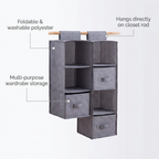 Portable Wardrobe Hanging Storage Bag - benefit callouts