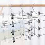Skirt Hangers 4 Tier - dimensions infographic