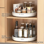 Rotating Spice Rack Lazy Susan - benefit callouts infographic