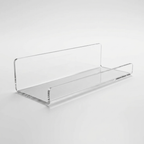 Clear Acrylic Floating Shelf - clean studio product photo