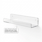 Clear Acrylic Floating Shelf - what it holds