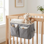 Baby Bedroom Bed Storage Organizer - in use next to crib