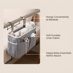 Baby Bedroom Bed Storage Organizer - benefit callouts