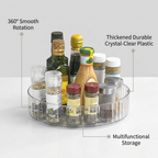 360 Rotating Tray Lazy Susan - benefit callouts infographic