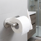 Adhesive Toilet Roll Paper Holder - mounted in bathroom