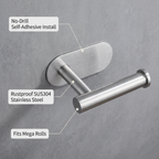 Adhesive Toilet Roll Paper Holder - benefit callouts