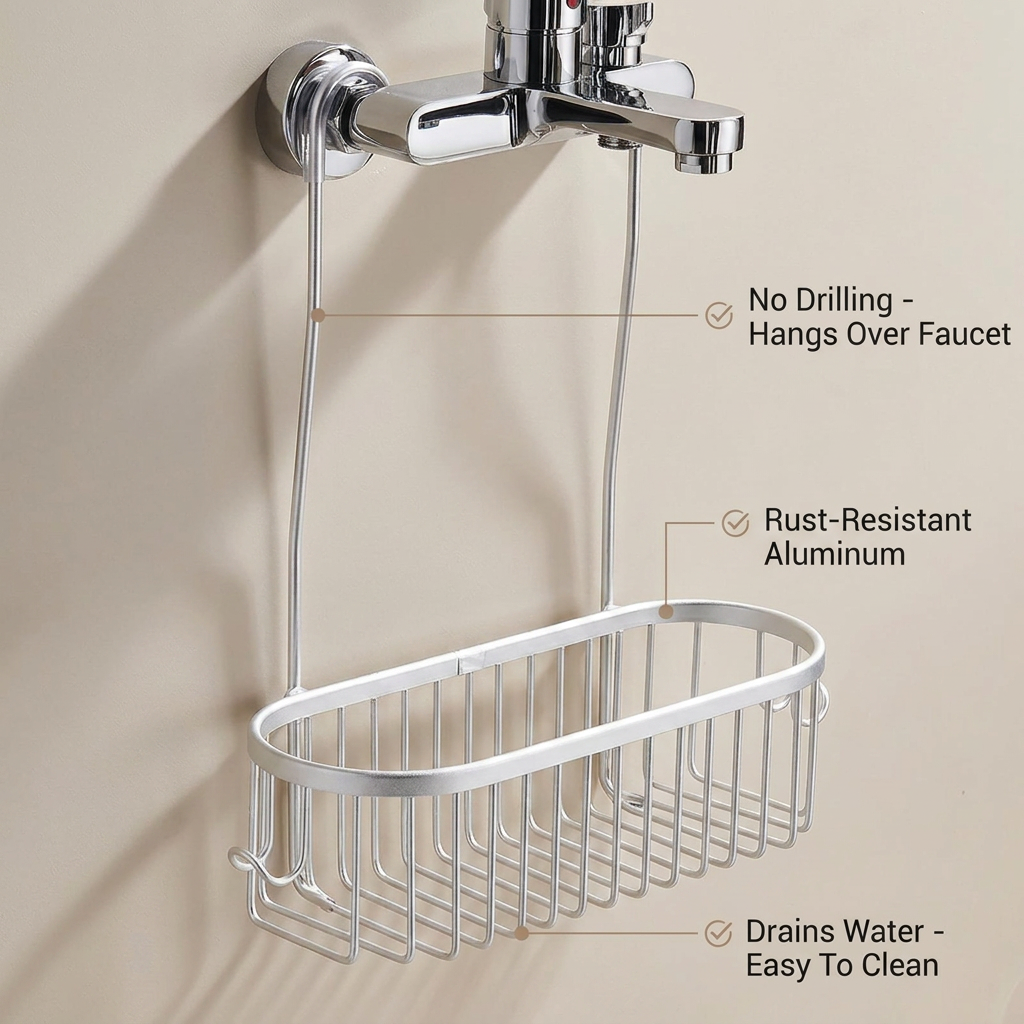 Shower Caddy Hanging Organizer - benefit callouts