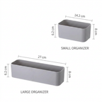 Wall Mounted Organizer Storage Box - dimensions Small 14.2x8x6.2cm, Large 27x8x6.2cm