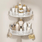 Modern Bathroom Corner Organizer Rack - clean studio product photo