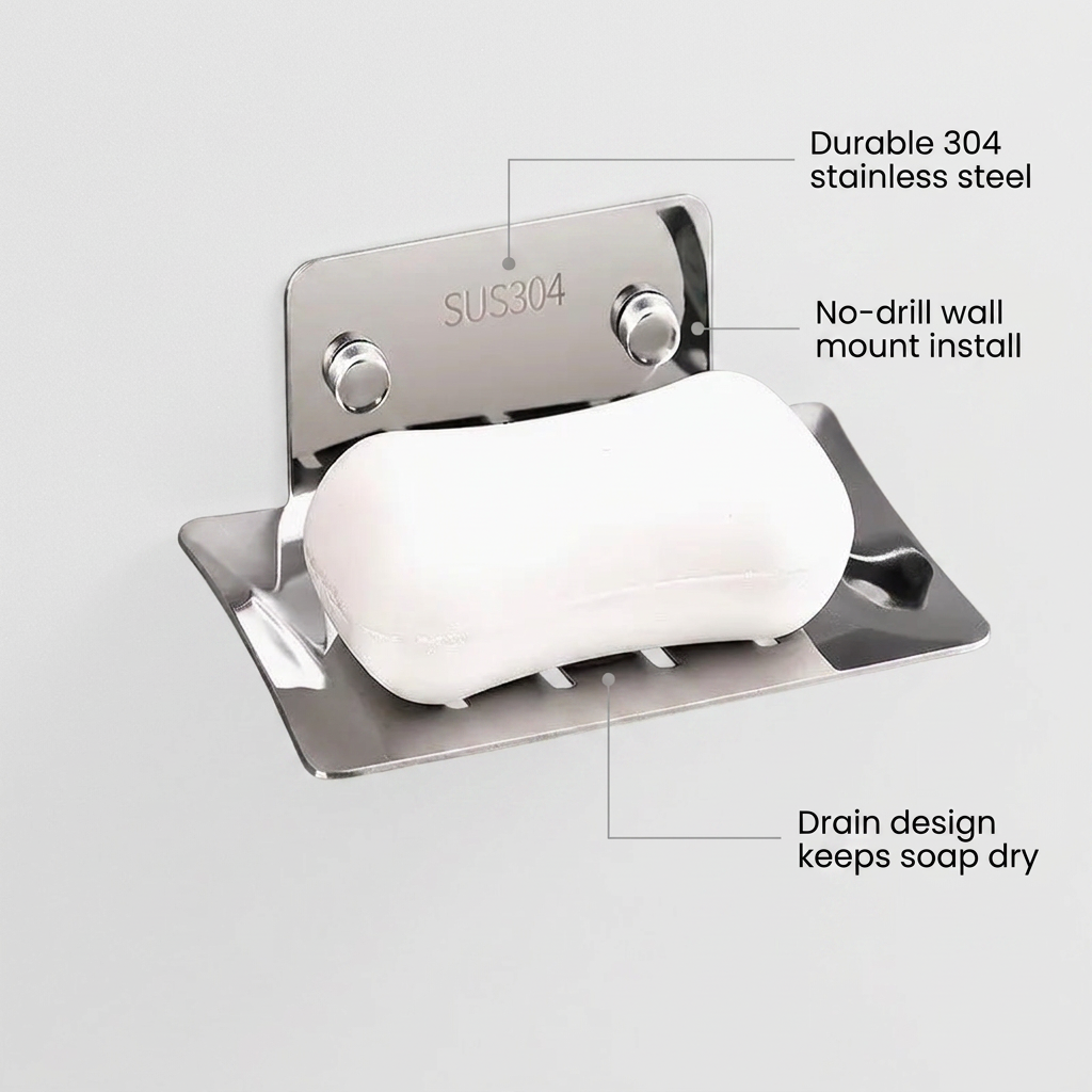 Soap Dish Tray Wall Mounted - benefit callouts