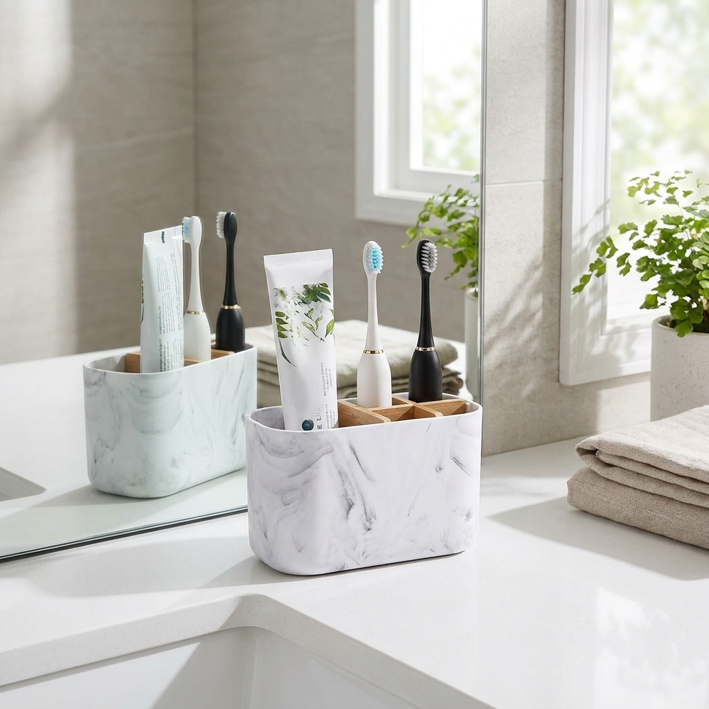 Toothbrush Holder For Electric Brushes - bathroom countertop use