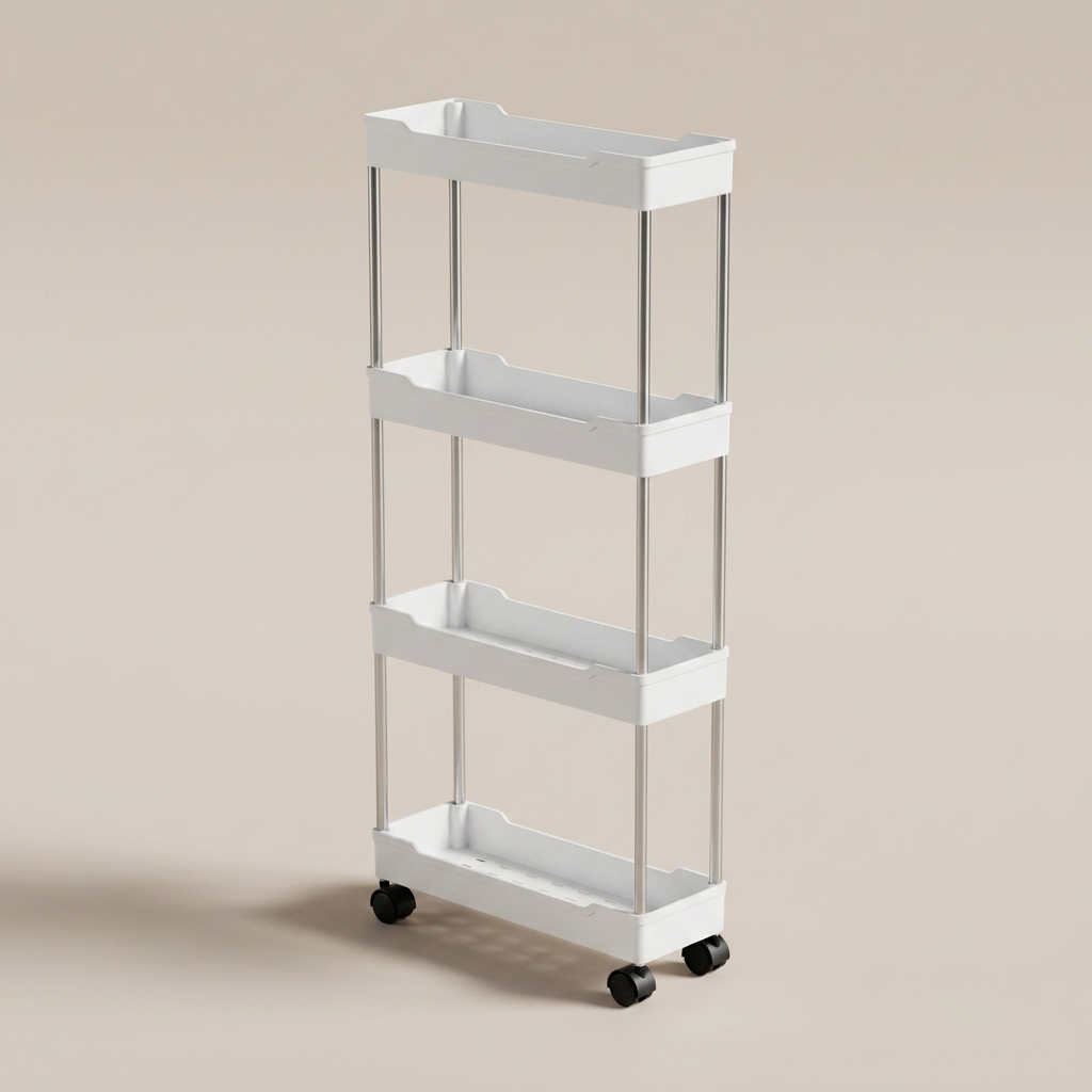 3/4 Tier Movable Gap Storage Rack - clean studio product shot
