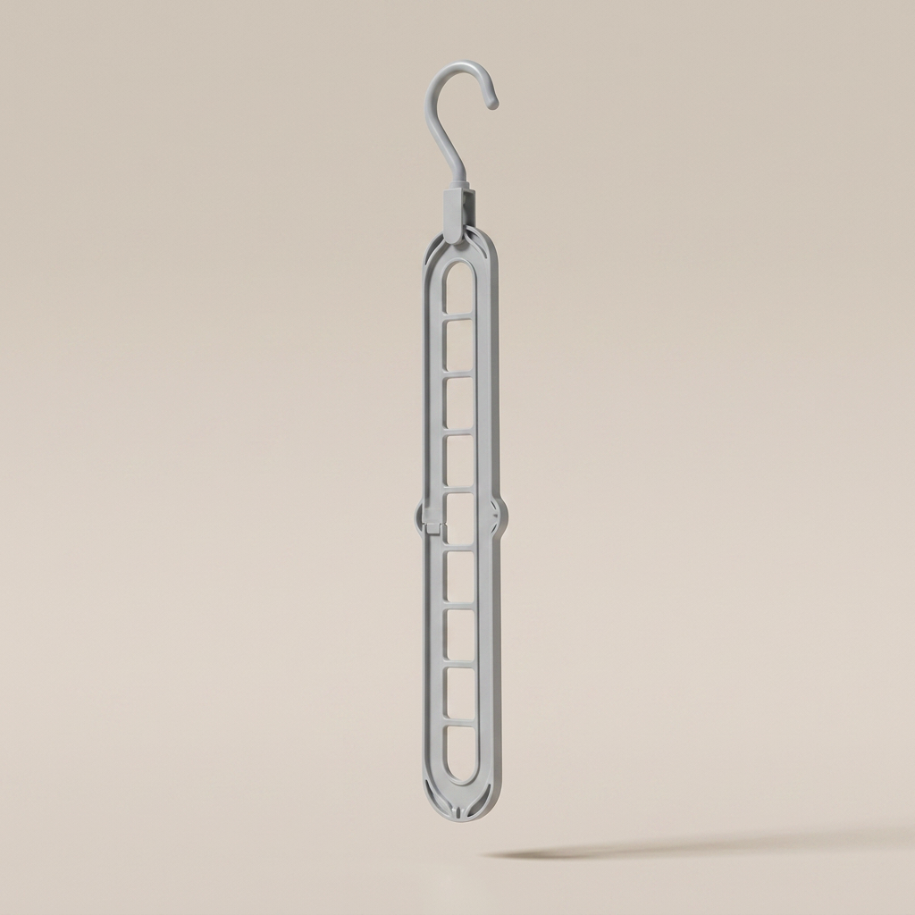 Plastic 9-Hole Foldable Hangers - clean studio product shot