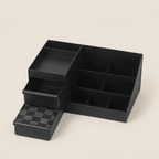 Bathroom Countertop Cologne Organizer With Drawers - clean studio product shot