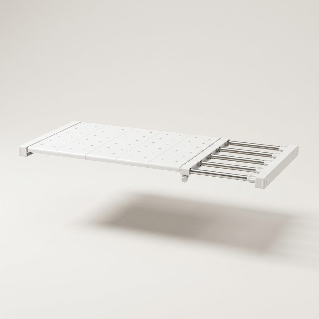 Adjustable Closet Organizer Shelf - clean studio product photo