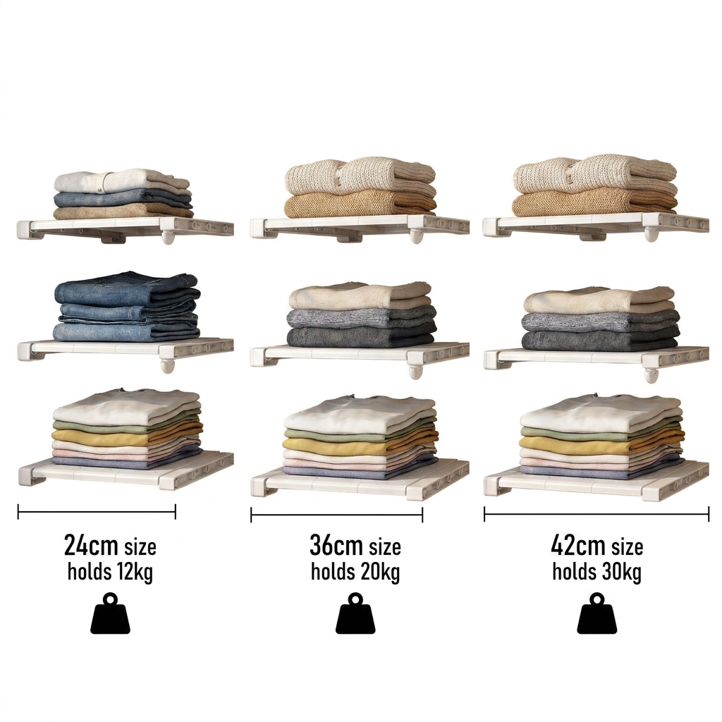 Adjustable Closet Organizer Shelf - weight capacity infographic