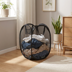 Foldable Pop-Up Laundry Basket - bedroom lifestyle