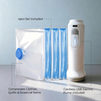 Vacuum Storage Bags 4pcs Set - capacity infographic